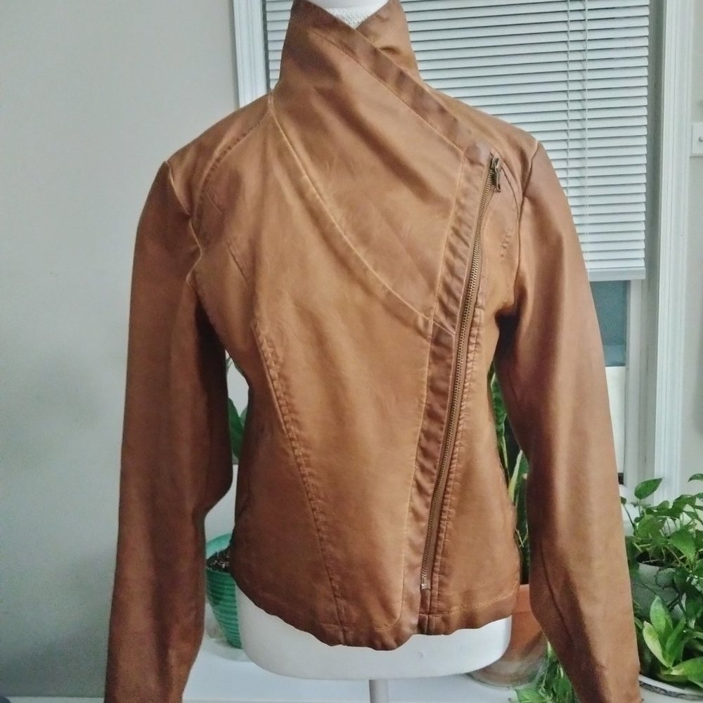Faux leather jacket
